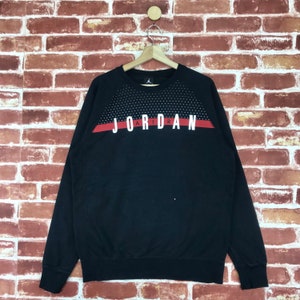 Vintage Jordan Sweatshirt Hoodie Big Logo Jumper Pullover Sweatshirt Size Medium