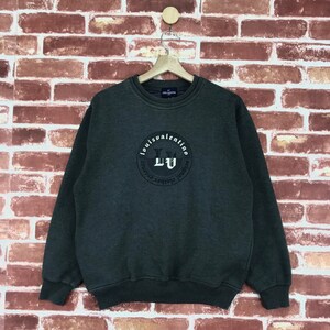 Vintage  Louis Valentino Sweatshirt Crewneck Big Logo Jumper Pullover Sweatshirt Size Medium
