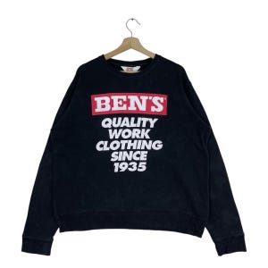 Vintage 90’s Ben Davis Sweatshirt Crewneck Classic Big Logo Pullover Sweatshirt Size Large