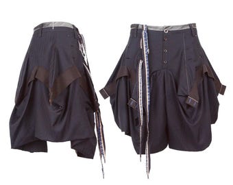 Vintage Marithe Francois Girbaud Skirt/Pants Tube Balloons Multi Layered Size 26