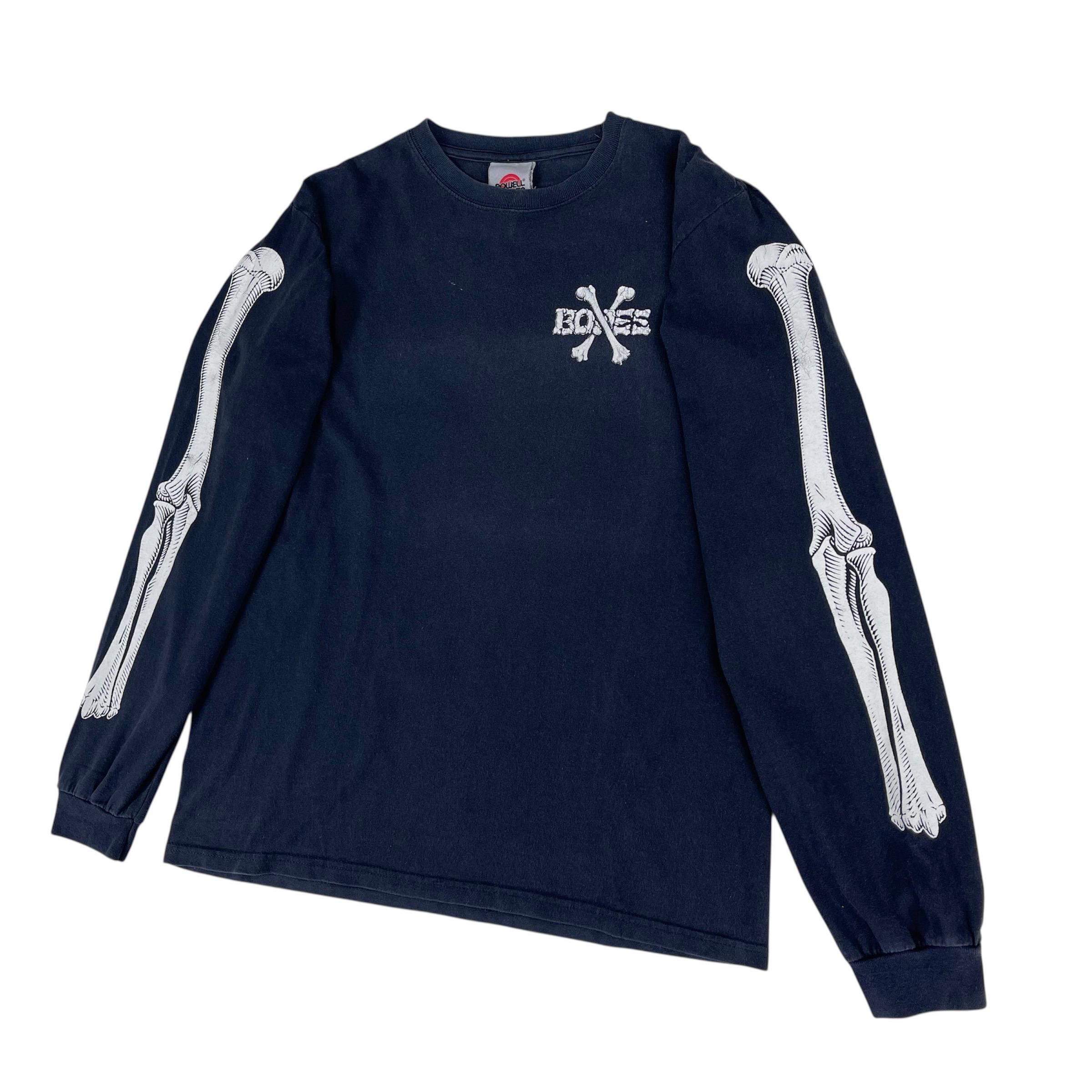 Vintage Bones Powell Peralta Long Sleeve Shirt Big Logo Cross