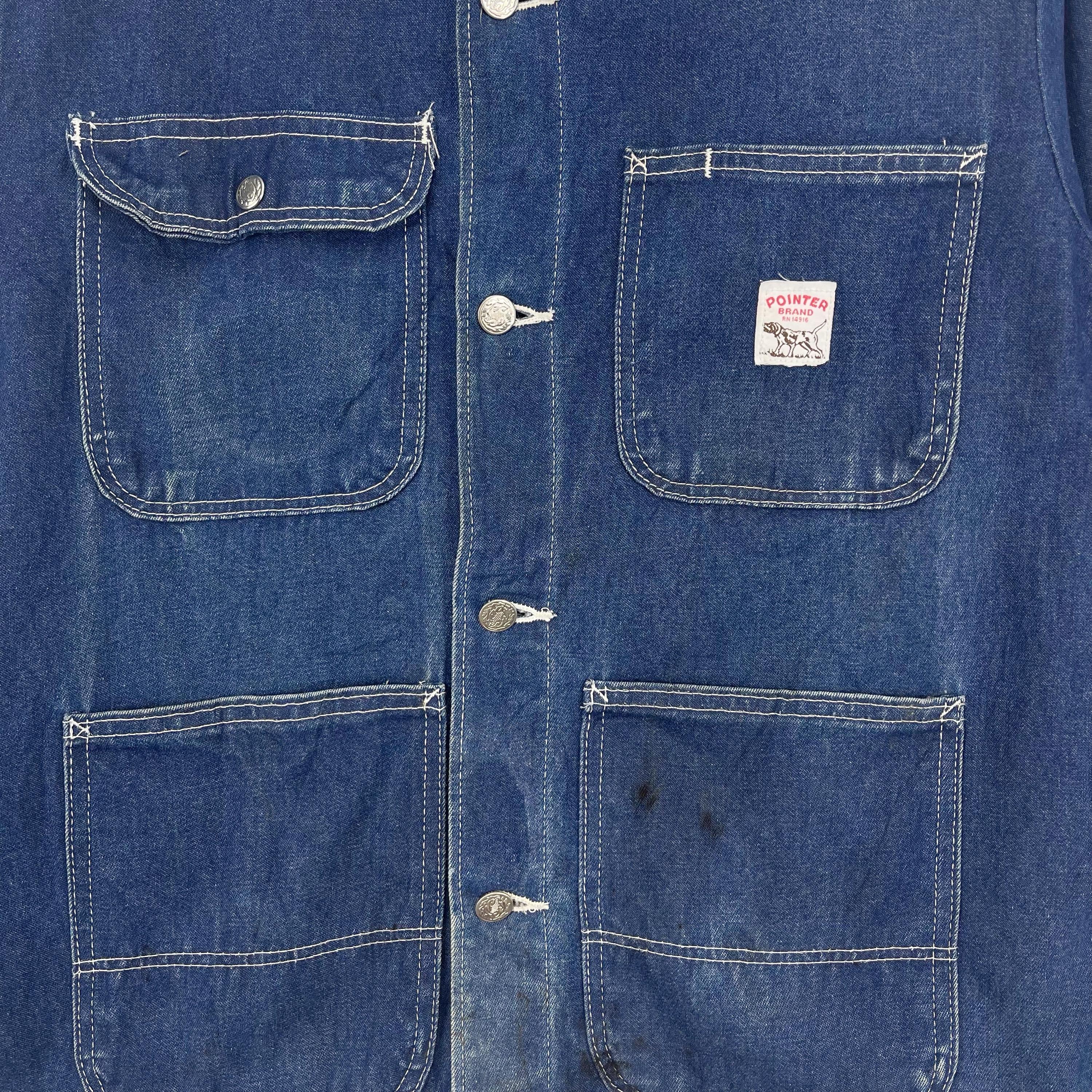 ジャケット・アウター POINTER USA CHORE COAT DENIM Vintage POINTER Denim Workwear Chore Jacket - Etsy