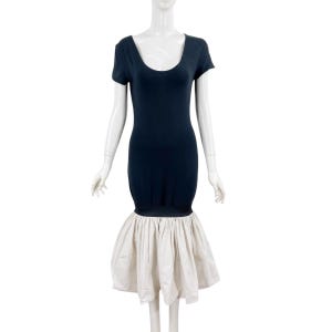 Rare S/S 1995 Jean Paul Gaultier Dress Ruffled Coctails Fashion Designer Dress S-M