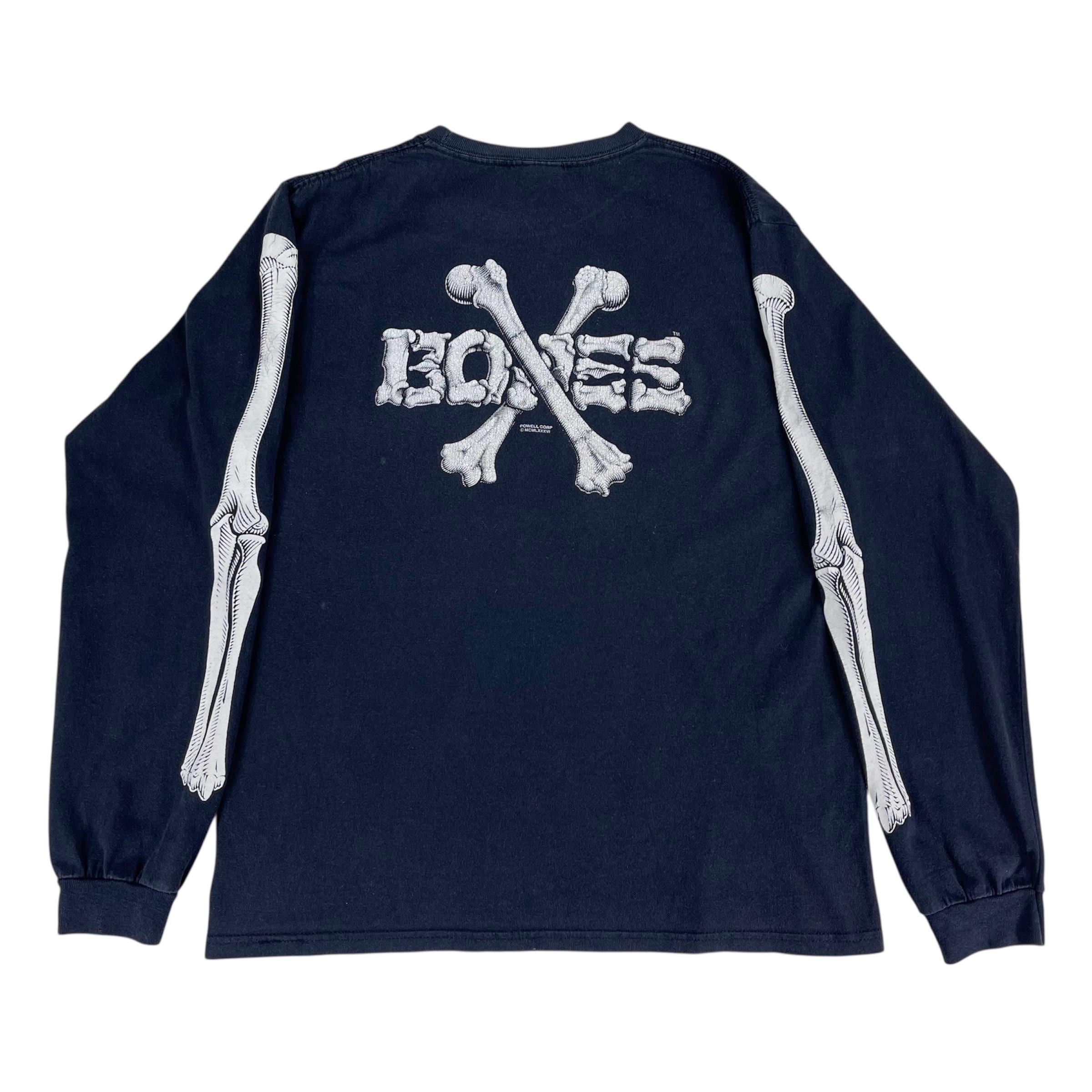 Vintage Bones Powell Peralta Long Sleeve Shirt Big Logo Cross