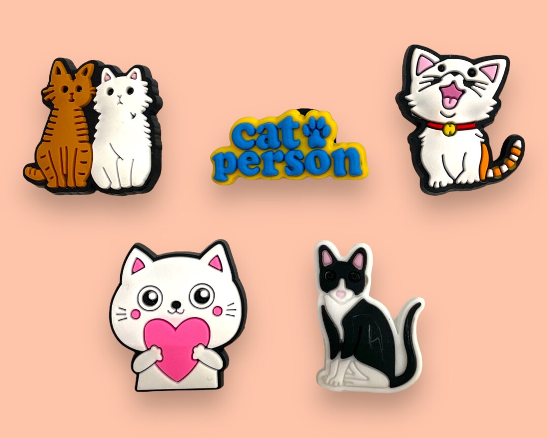 Cat Croc Charms Cat Jibbitz Cat Shoe Charm Shoe Etsy
