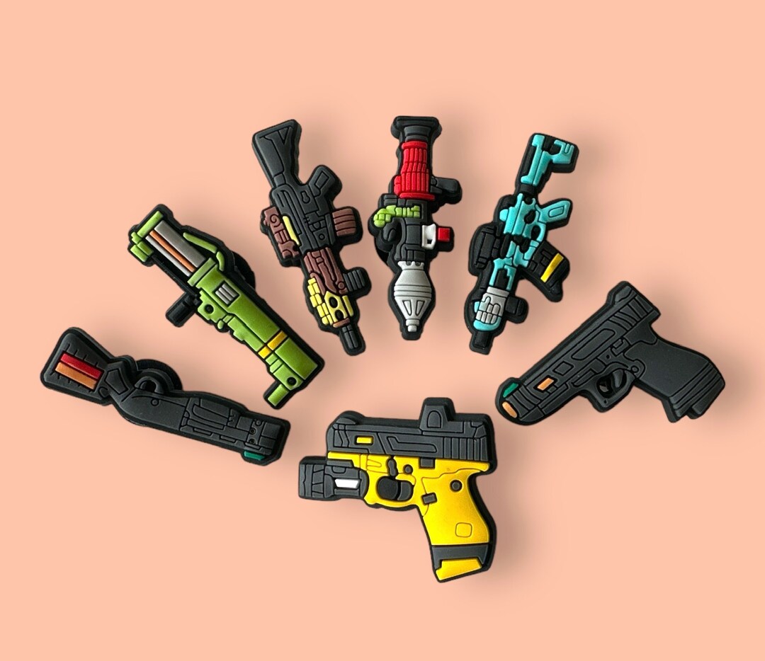 Gun Croc Charms, Gun Jibbitz, Cute Gun Charms Pin Badge Etsy UK
