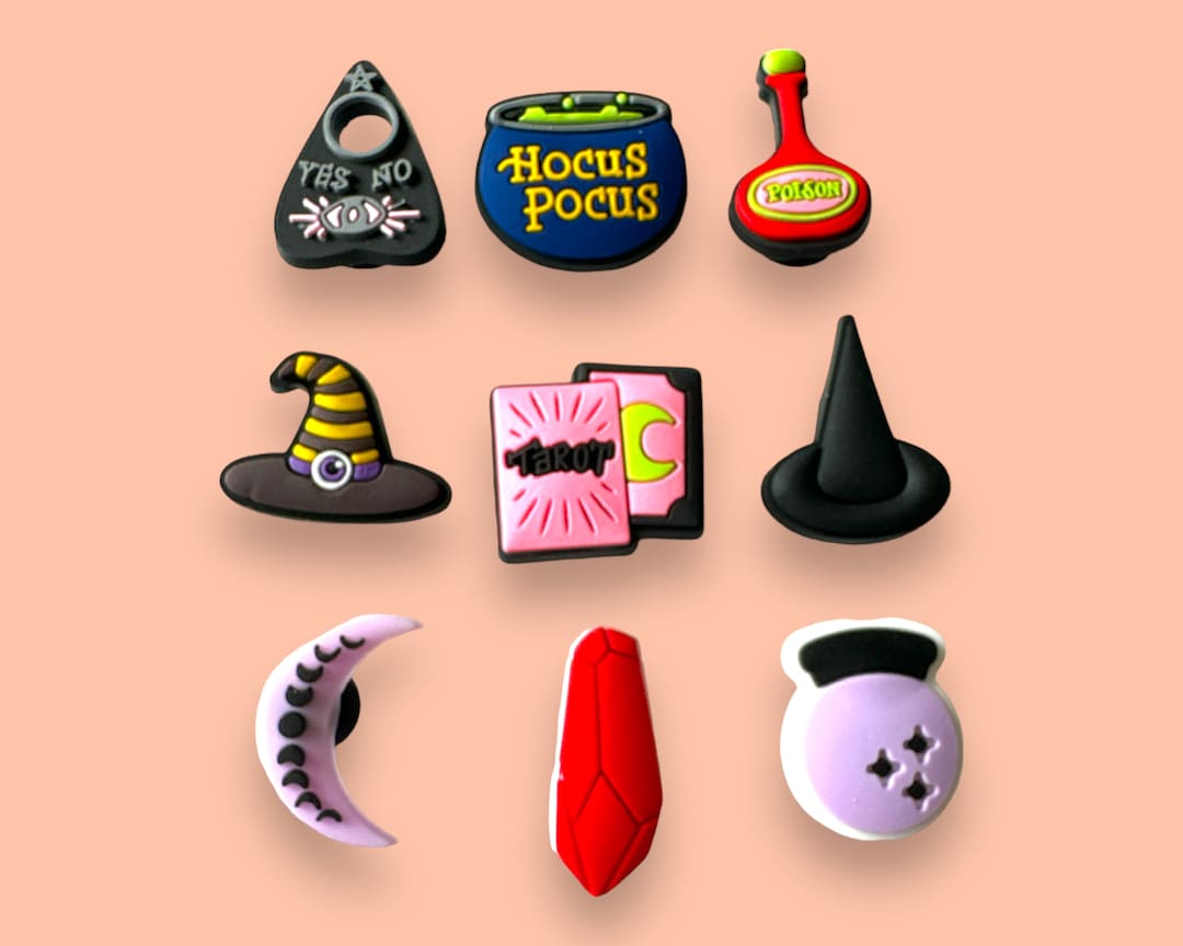 Witch Croc Charms Pin Badge Witch Jibbitz Hocus Pocus Wizard Etsy