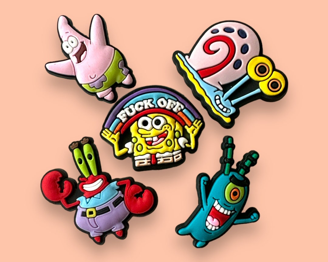 Spongebob Croc Charms Spongebob Jibbitz Shoe Charm Patrick Etsy