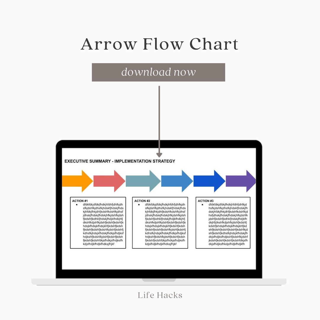 Arrow Flow Chart - Etsy