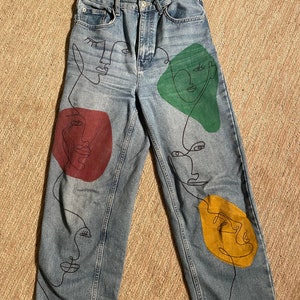 Painted top pants pockets