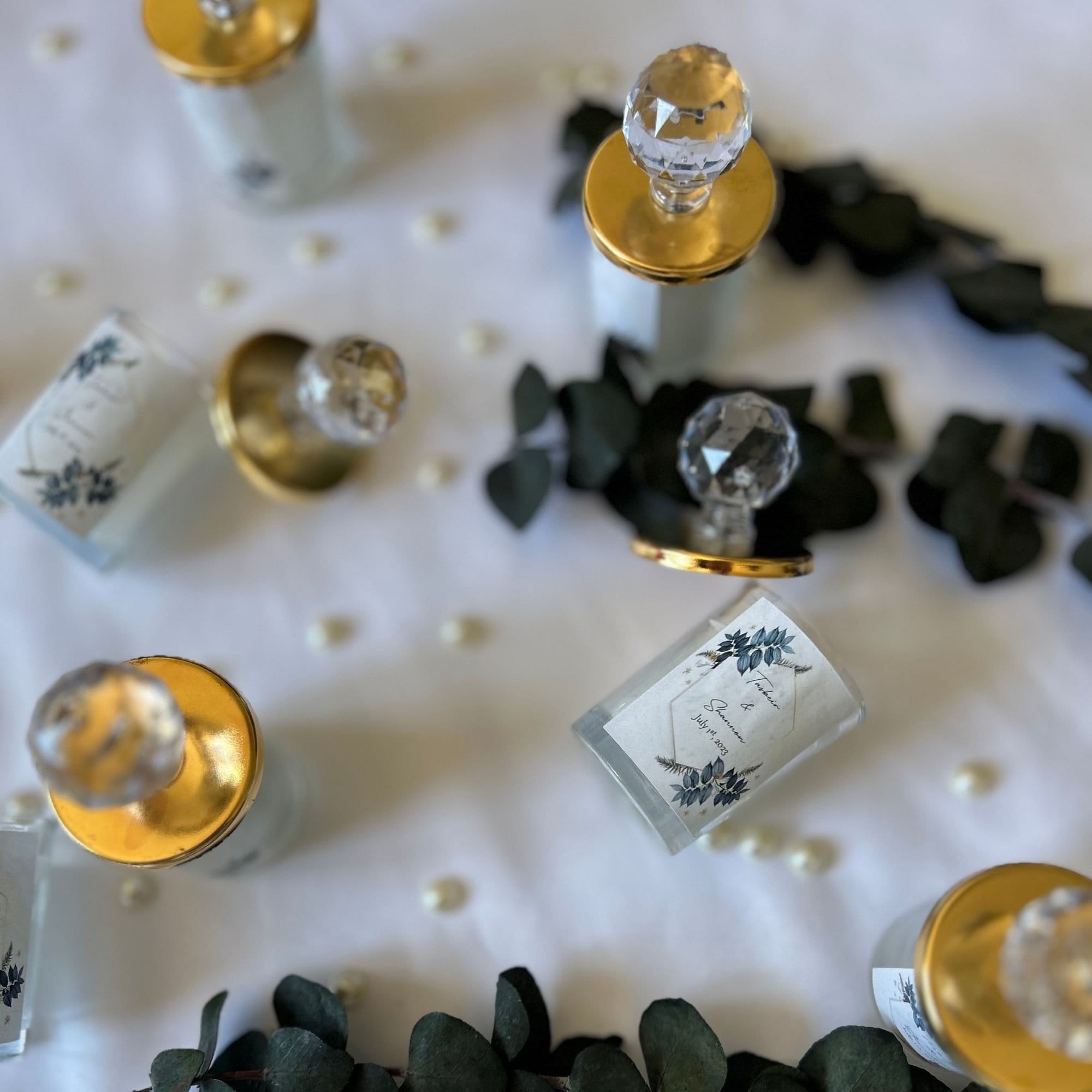 Crystal Lid Candle Wedding Favors: Personalized Engagement Gift - Etsy