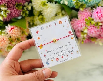 Personalized Mother's Day Bracelet: Inspirational Quote Gift, Bulk Option