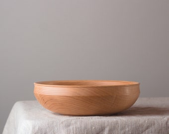 Scandinavian Inspired Maple Salad Bowl - 9.5"