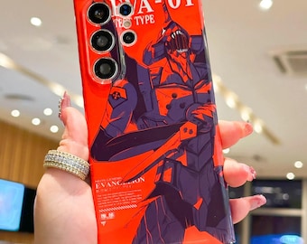Funda para teléfono con diseño de anime de robots para iPhone 17 16 15 14 13 12 11 Pro Max, Samsung S26 S24 FE S21 S22 S23 Plus S25 Ultra A56 y Google Pixel 7 8 9 10.