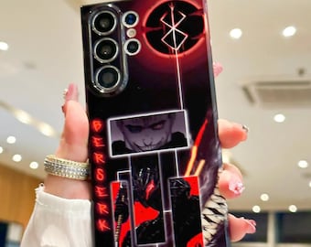 Luksusowe etui na telefon z motywem anime do iPhone'a 16 E 15 14 13 12 11 Pro Max, Samsunga S24 FE S21 S22 S23 Plus S25 Ultra Note20, Google Pixel 7 8 9 Pro