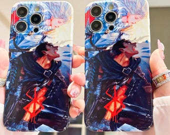Etui na telefon z motywem anime do iPhone'a 17 16 15 14 13 12 Pro Max, Samsunga S25 S24 FE, S21 S22 S23 Plus, S26 Ultra Note20 A15, Google Pixel 7 8 9 10