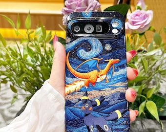 Cute Poke Anime Phone Case For Google Pixel 7 8 9 10 iPhone 17 16 15 14 13 12 Pro Max Samsung S26 S25 FE S23  S22 Plus A36 S24 Ultra Cases