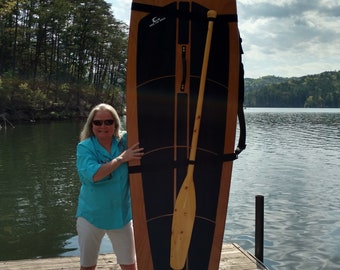 Hand crafted stand up paddleboard, all wood sup, lightweigth