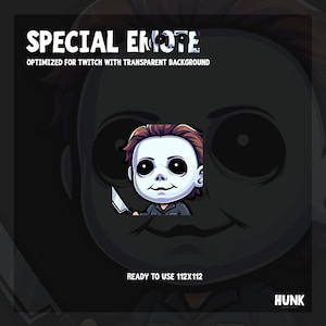 1x Twitch Emotes - Horror | Comic & Illustration - Instant Download / Ready to Use - Streamer - Streaming