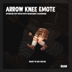 Arrow in Knee Emotes | Twitch, Teso Emotes, Kick Emotes, Twitch Emotes