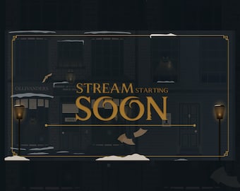 Animated Wizard Stream Pack / Stream Package / Overlay Panels / Illustrated Overlay / Twitch Overlay