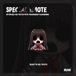 1x Twitch Emotes - Horror | Comic & Illustration - Instant Download / Ready to Use - Streamer - Streaming