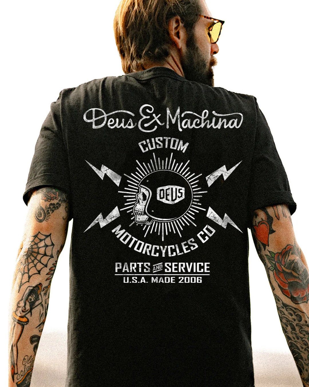 Deus Ex Machina Motorcycle Unisex Softstyle Tshirt Etsy