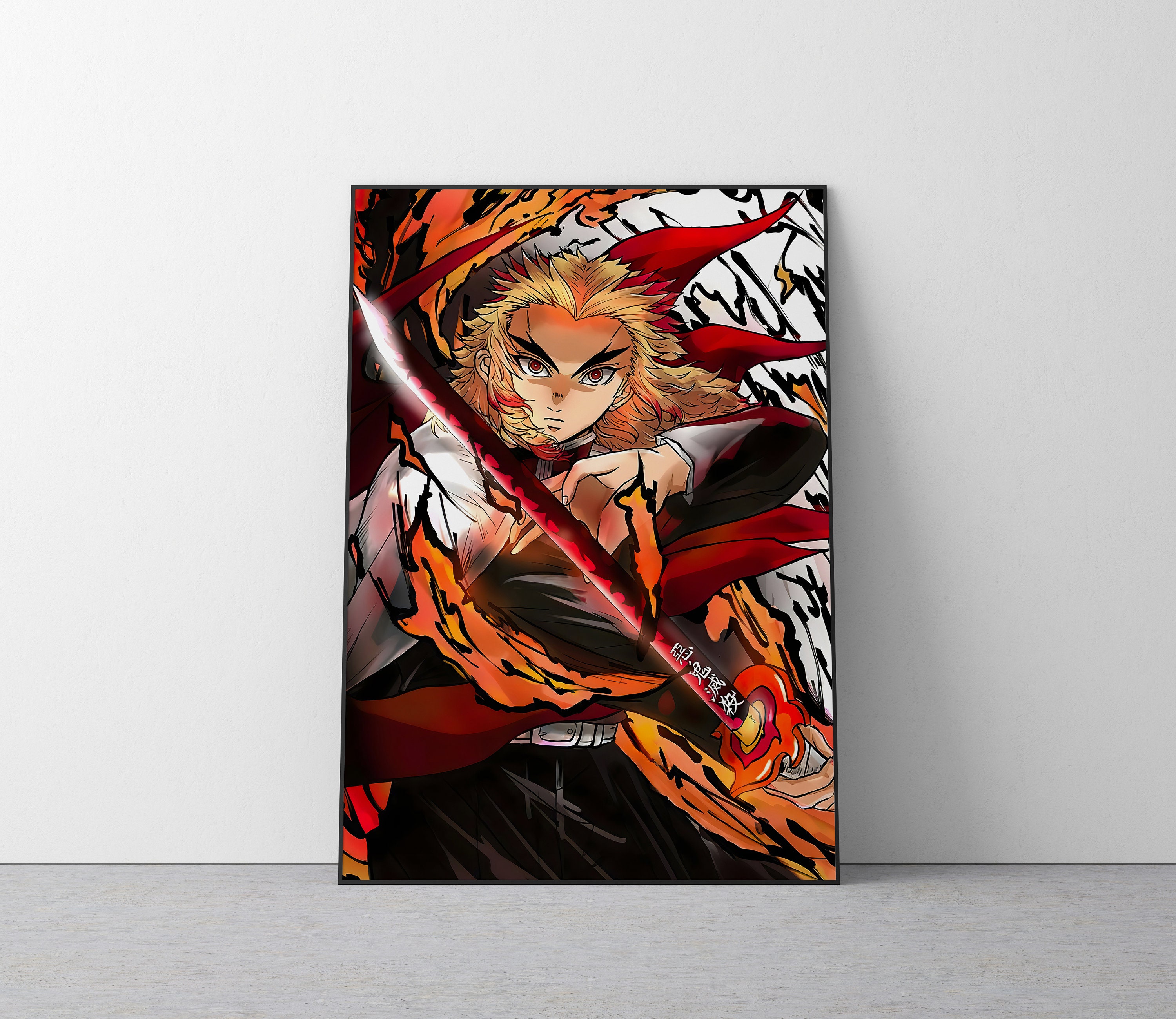 Manga Demon Slayer Kimetsu No Yaiba Tanjirou Nezuko Rengoku Anime Poster  Kraft Paper Vintage Posters Home