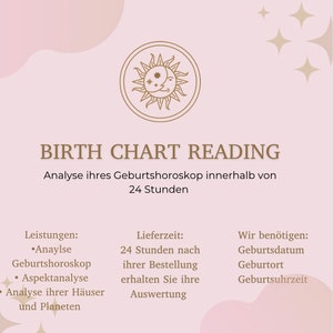 Birth Chart Reading / Birth Horoscope