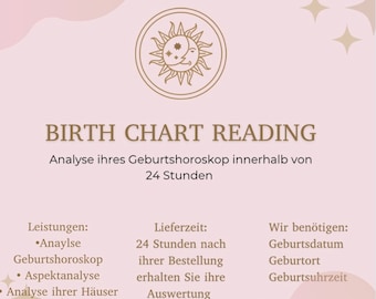 Birth Chart Reading / Birth Horoscope