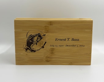 Engraved Bamboo Urn /Customizable Wooden Urn | Urn Human | Urn for Ashes | Ashes Keepsake |Cremation Box Human | Bamboo Urn/Cremation Urn