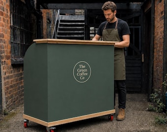 Mobile Cart, Vendor Display stand, Coffee Cart, Cheese & Charcuterie Cart, Event Stand, Display Cart, catering stand, retail cart,