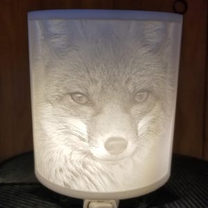 Fox 3D Printed Night Light ***Extreme Detail***