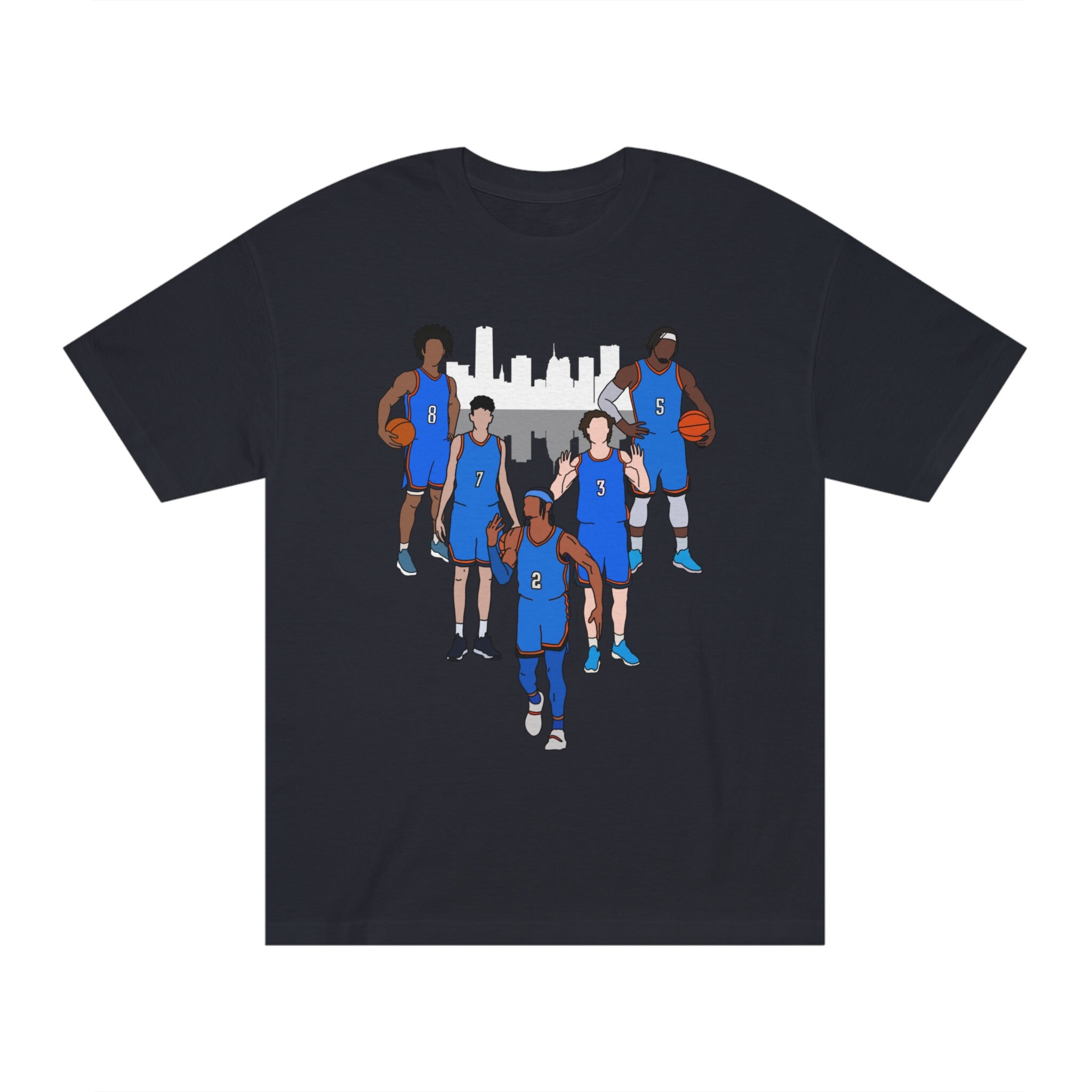 OKC Thunder Starting Lineup 2024 Tshirt Etsy