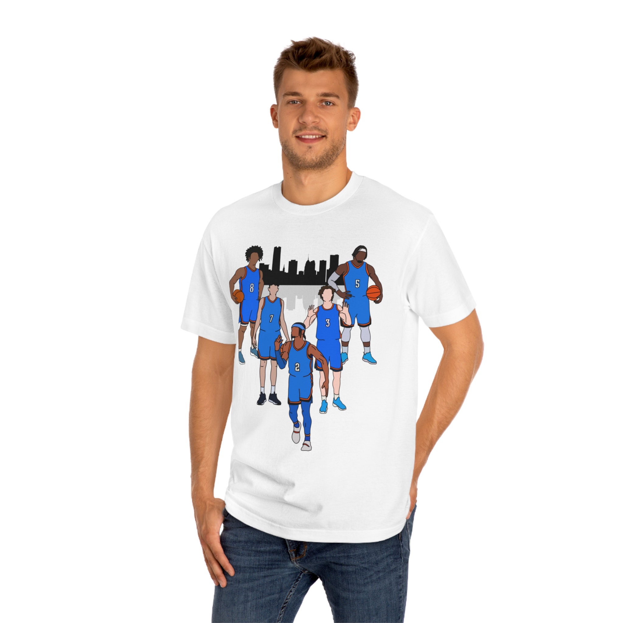 OKC Thunder Starting Lineup 2024 Tshirt Etsy