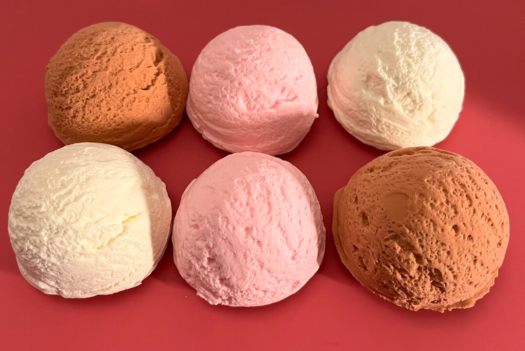 Fake Ice Cream Scoops Fake Ice Cream Party Favors Faux Ice - Etsy