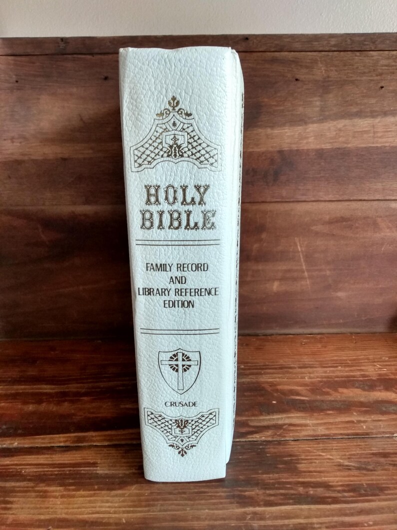 Vintage 1974 Holy Bible Old & New Testament King James Version, Family ...