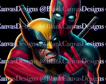PNG bundle Deadpool Wolverine pose