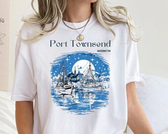Port Townsend Washington Graphic Tee, Pacific Northwest Shirt