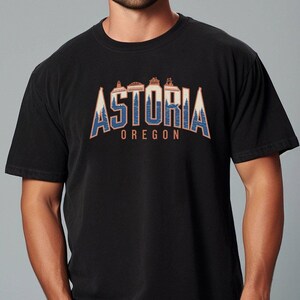 Astoria Oregon T-Shirt, Vintage Style Astoria Tee, Retro Oregon Shirt, Astoria Souvenir Gift, Unisex Comfort Color Shirt for Him or Her