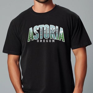 Astoria Oregon T-Shirt, Pacific Northwest Tee, Oregon Coast Travel Gift, Vintage Astoria Graphic Shirt, Coastal City Outfit