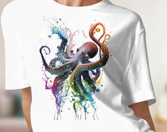 Octopus Shirt, Octopus Gift,Ocean conservation, Marine life shirt, Kraken Shirt, Ocean Fishing Tee, Sea Monster Shirt, Beach Ocean T-Shirt