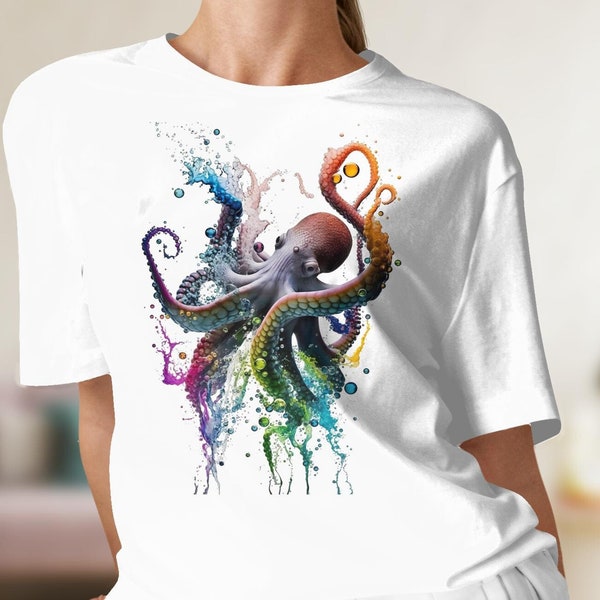 Octopus Shirt, Octopus Gift,Ocean conservation, Marine life shirt, Kraken Shirt, Ocean Fishing Tee, Sea Monster Shirt, Beach Ocean T-Shirt