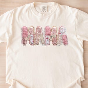 Ballerina Mama T-Shirt & Sweatshirt, Faux Patchwork Dance Mom Gift