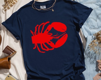 Lobster shirt, Maine shirt, Lobster Lover, Lobster Gift, Unsex Shirt, Gift for Women, Gift for Men