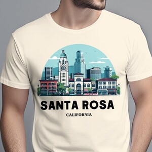Santa Rosa California T-Shirt, Santa Rosa Sweatshirt, California City Shirt, Travel California Gift