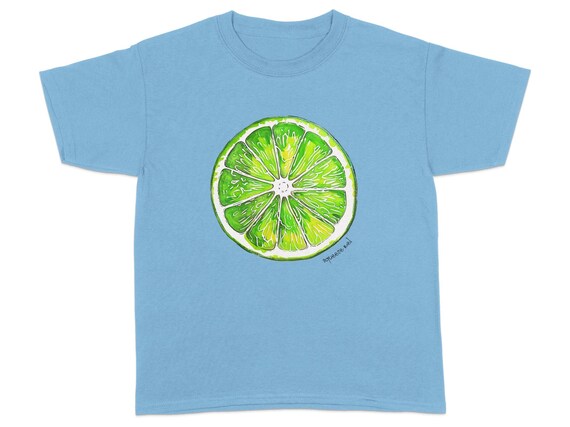 Tシャツ・カットソー Luxury Street Wear Washed cut&sew milk girl heart unisexual Women's Lime Slice Graphic T-shirt, Y2K Baby Tee, Coquette