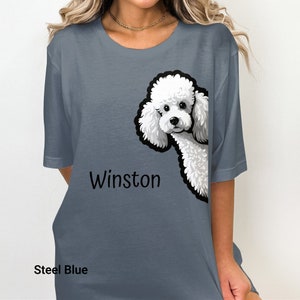 Personalisiertes Pudel-T-Shirt, Hund Mama Shirt, Hund Mama Geschenk, Hund Mama Sweatshirt, Pudel Mama Shirt, Pudel Papa Shirt, Sweatshirt Rundhalsausschnitt Bild 6