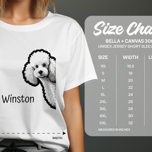 Personalisiertes Pudel-T-Shirt, Hund Mama Shirt, Hund Mama Geschenk, Hund Mama Sweatshirt, Pudel Mama Shirt, Pudel Papa Shirt, Sweatshirt Rundhalsausschnitt Bild 2