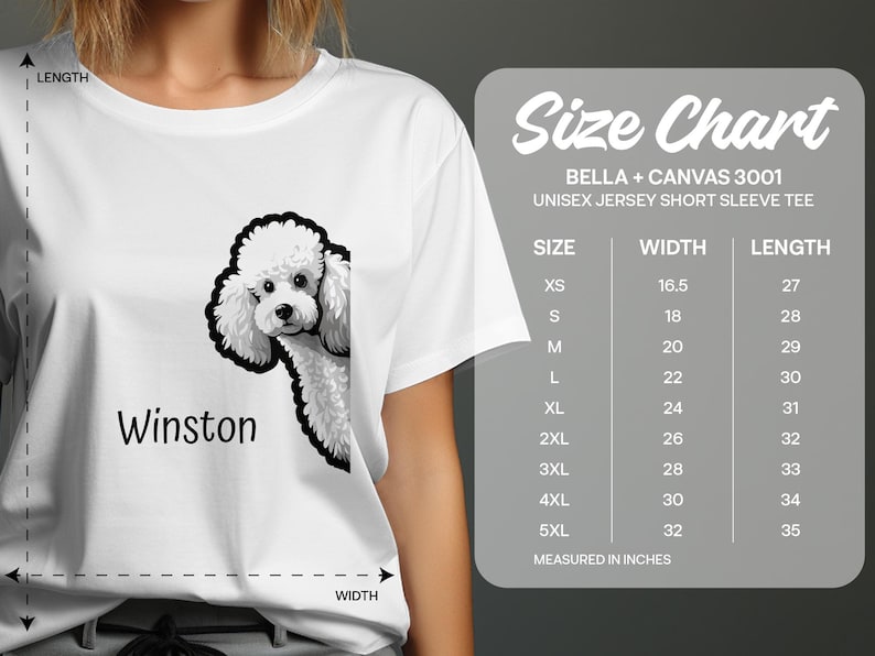 Personalisiertes Pudel-T-Shirt, Hund Mama Shirt, Hund Mama Geschenk, Hund Mama Sweatshirt, Pudel Mama Shirt, Pudel Papa Shirt, Sweatshirt Rundhalsausschnitt Bild 2
